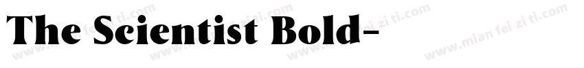 The Scientist Bold字体转换